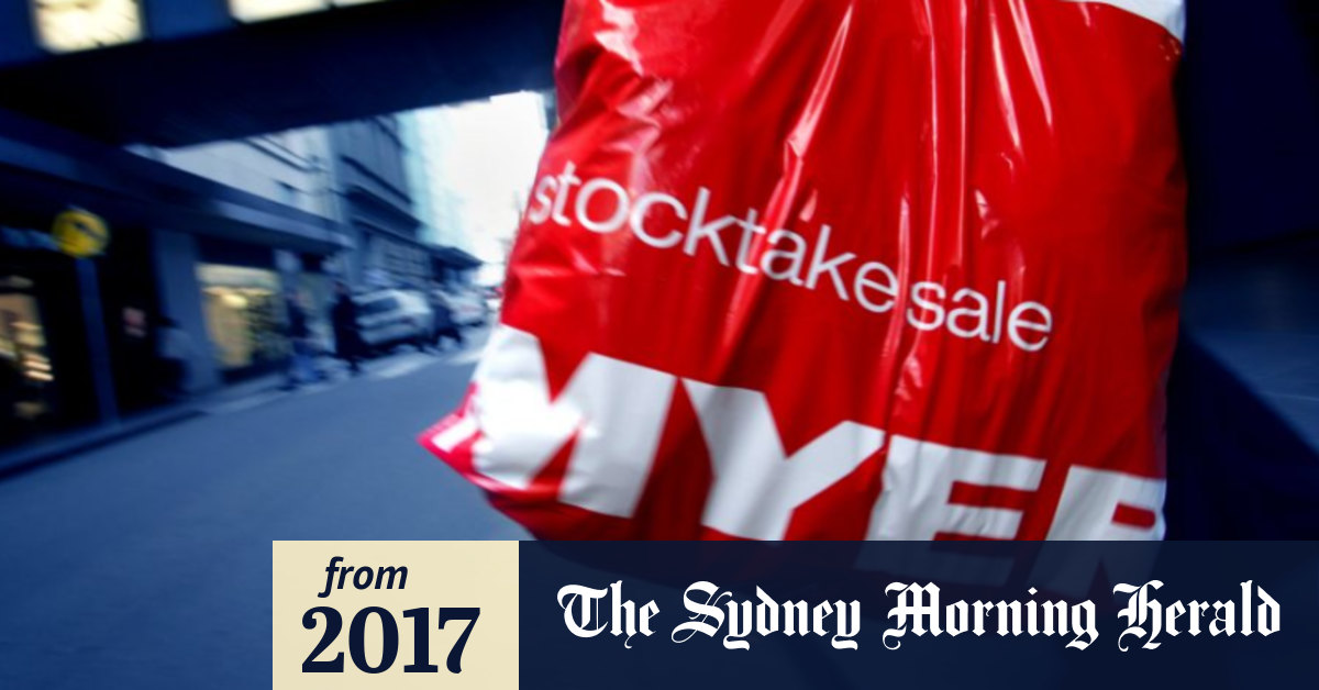 Myer's halfyear sales slide as stocktake sale disappoints